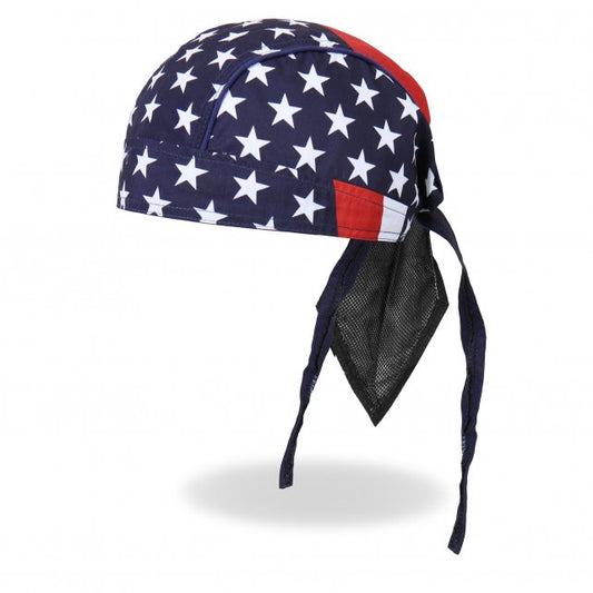 AMERICAN FLAG - High Quality Micro-Fiber & Mesh Lining Bikers HEADWRAP