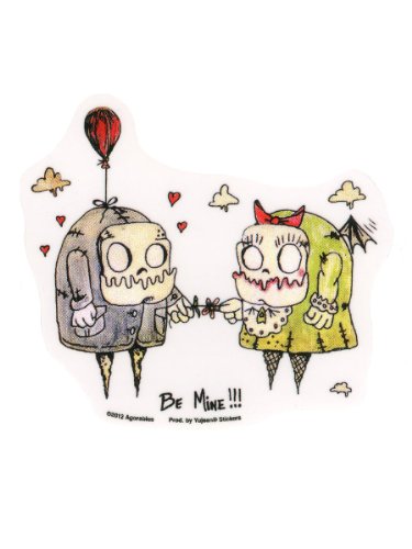 Agorables - Skull Monsters Be Mine - Sticker / Decal