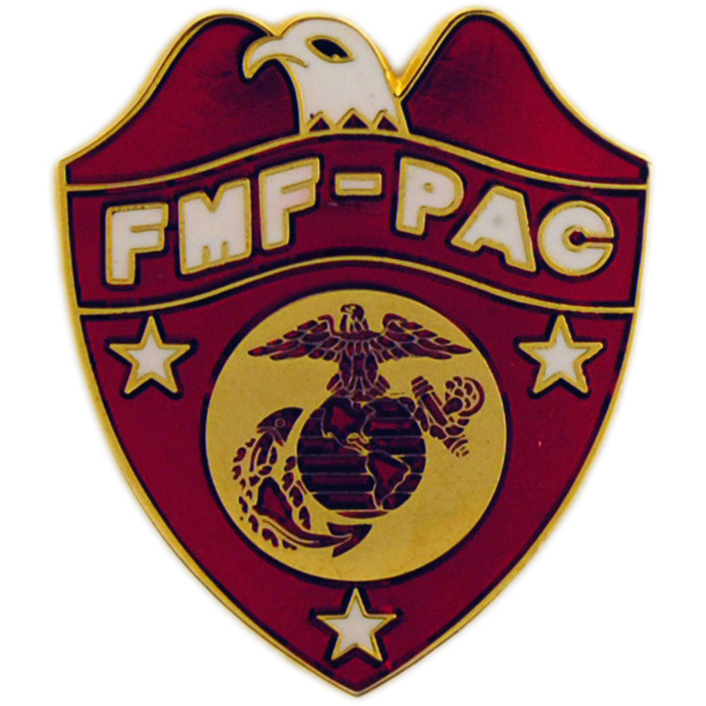U.S. MARINES, USMC FMF-PAC - Original Artwork, Expertly Designed PIN - 1"
