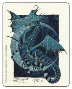 "AMY BROWN MOON DRAGON - Officially Licensed Original Artwork Air Freshener Size - 3"""