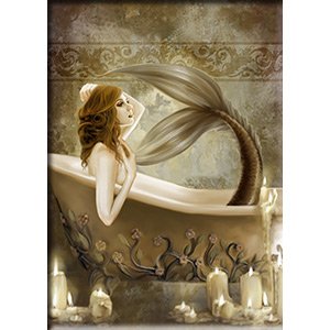 Fenech Selina Bath Time, Officially Licensed Original Artwork, MAGNET - 2.5" x 3.5"
