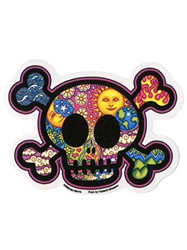 Cute Skull - Dan Morris, Waterproof Vinyl Sticker DECAL for Car Bumper Skateboard Laptop Luggage - 5.5" x 4"