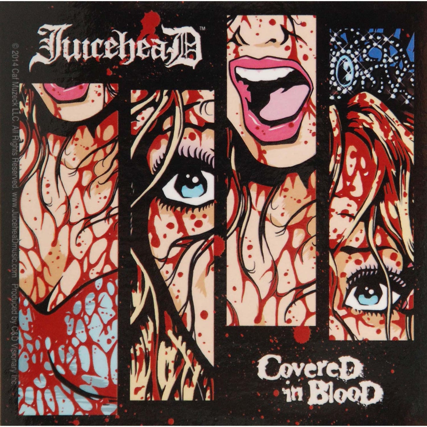 C&D Visionary JuiceheaD Covered in Blood Sticker