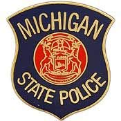 MICHIGAN STATE POLICE PIN, UNITED STATES Patriotic Officially Licensed USA America Artwork, Expertly Designed PIN - 1"