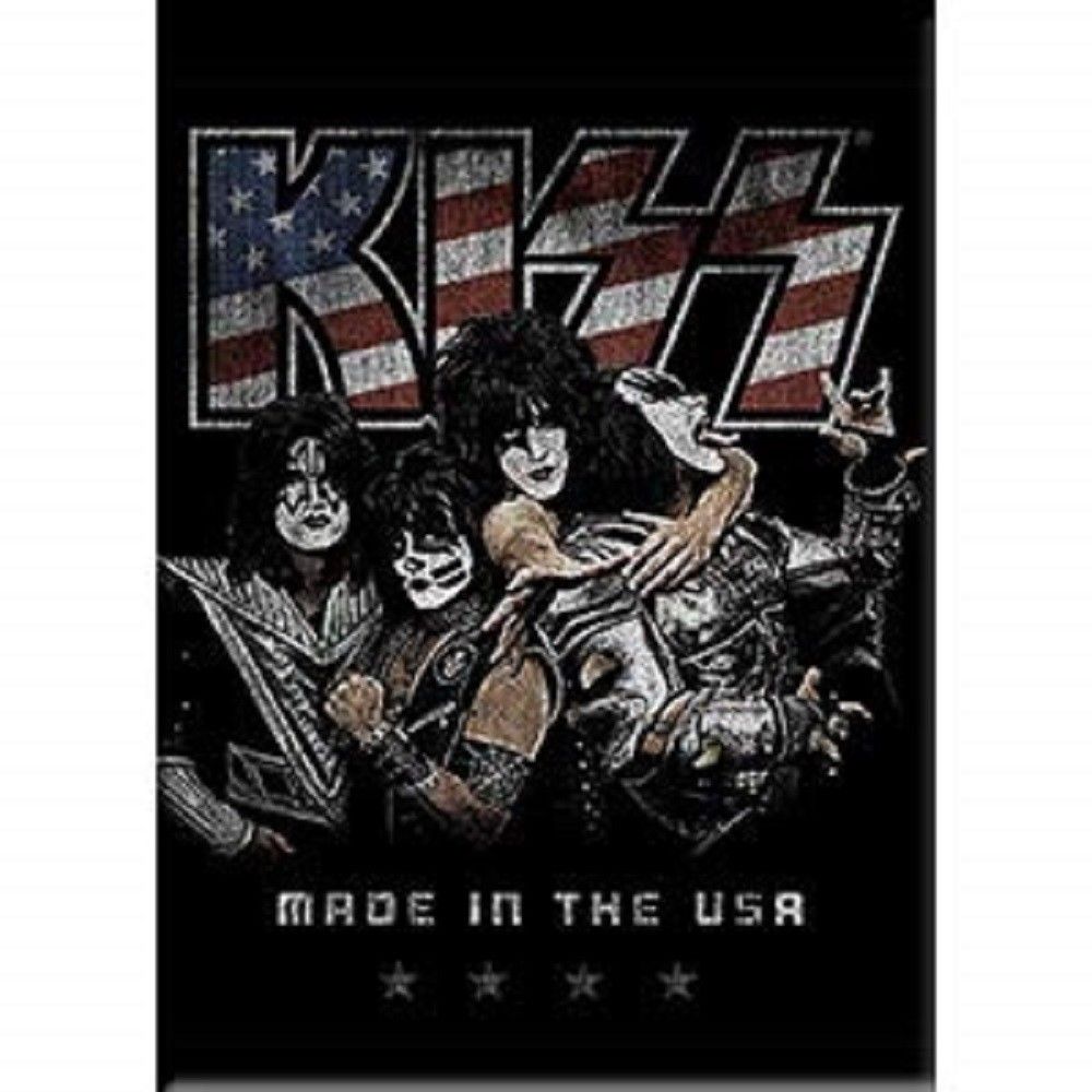 KISS, Made In The USA - Licensed Original Artwork, Fridge MAGNET, 2.5" X 3.5"