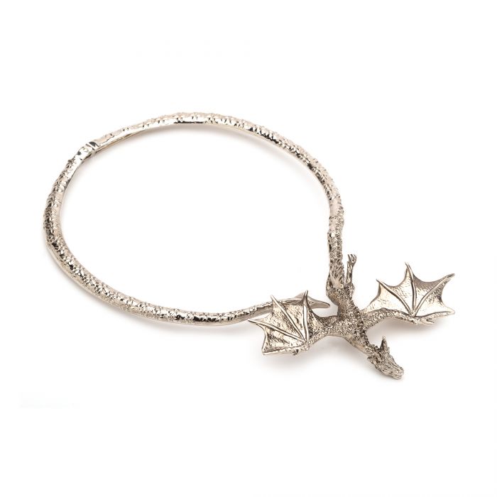 Game of Thrones Official Authorized Daenerys Targaryen Flying 3D Dragon Wrap Around Necklace -16.8cm