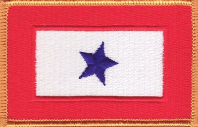 Service Banner iron-on embroidered patch