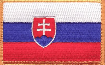 Slovakia iron-on embroidered patch