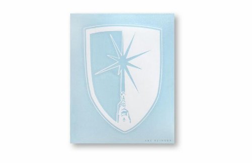 STAR WARS Jedi Crest Rub-On STICKER Disney Officially Licensed Movie & TV Artwork, 4.75" x 3.5" - Long Lasting STICKER -