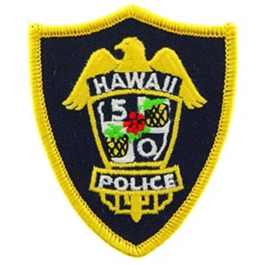 HAWAII POLICE 5-0 PATCH - Official Embroidered United States Police Dept. Patriotic Sew On / Iron On Patch - 3"