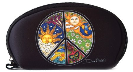 Peace Sign - Dan Morris, Protective Waterproof Neoprene WALLET for your Cash Coins License ID Card - 6.5" x 3.5"