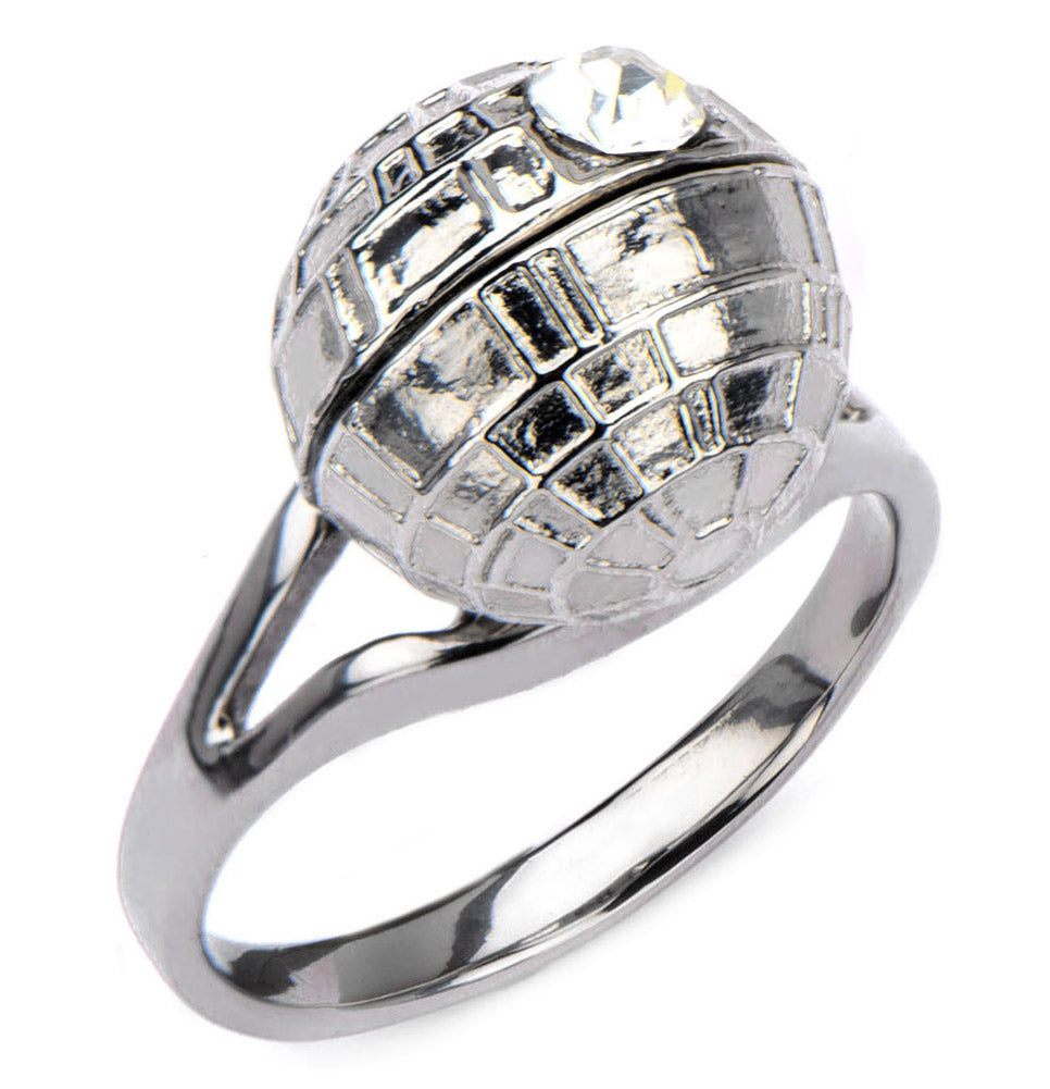 Star Wars Death Star Ring - Stainless Steel 3D Ring - Size - 8