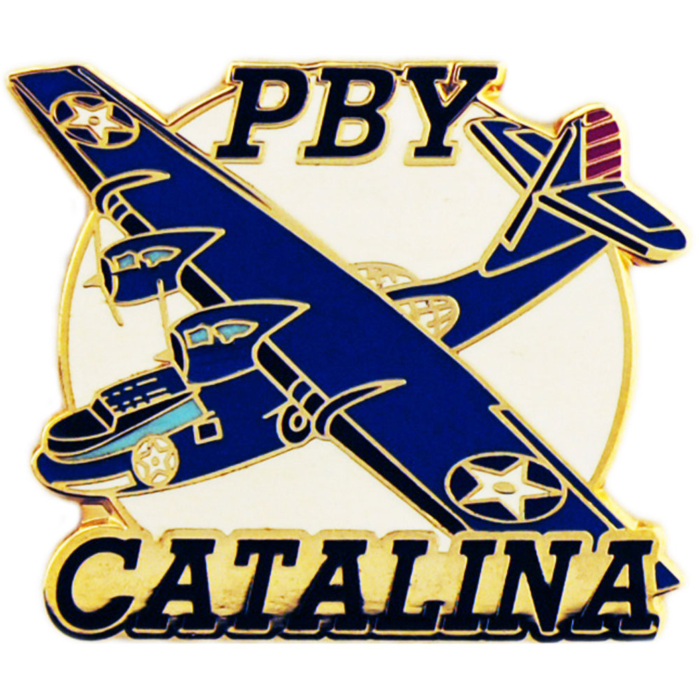 AIRCRAFT & HELICOPTERS, APL PBY CATALINA - Original Artwork, Expertly Designed PIN - 1.50"