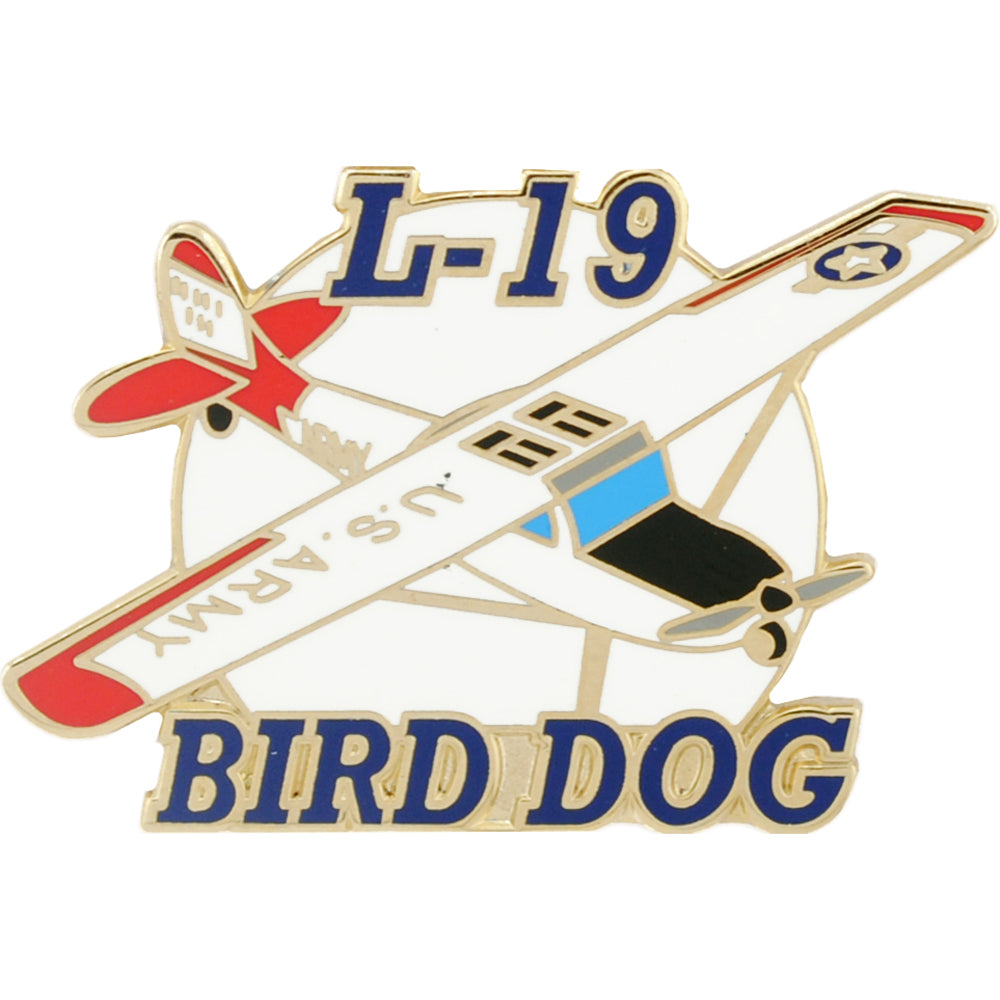 AIRCRAFT & HELICOPTERS, APL L-19 BIRD DOG - Original Artwork, Expertly Designed PIN - 1.5"