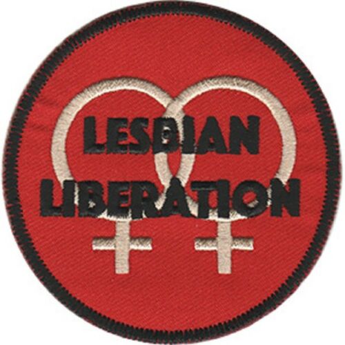 Lesbian Liberation, LGBTQ Artwork Embroidered Iron On Patches, 3" x 3" Sew On Patch