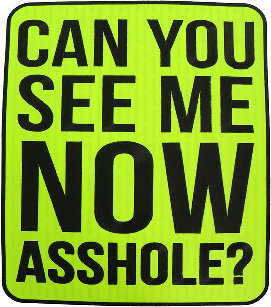 CAN YOU SEE ME NOW A@@@@@E? PATCH - High Thread Iron-On Heat Sealed Backing Sew-On Biker's Large Patch - 11.5" x 13"