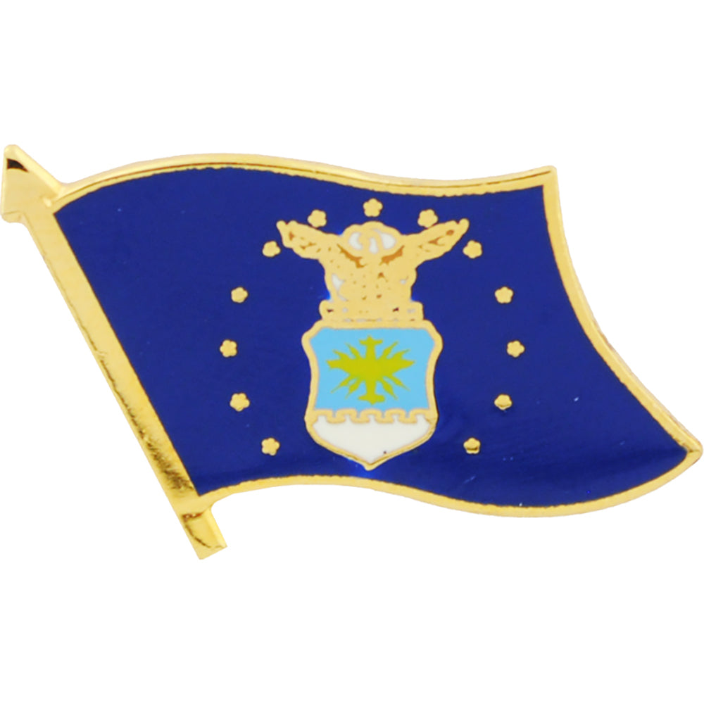 U.S. AIR FORCE, USAF FLAG - Original Artwork, Expertly Designed PIN - 1.125"