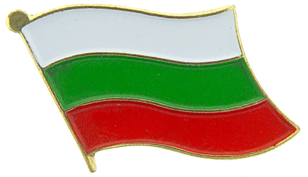 INTERNATIONAL, BULGARIA Flag - Original Artwork, Expertly Designed PIN - 1"