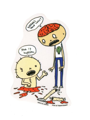 Where's Your Legs? Dr Krinkles Sticker