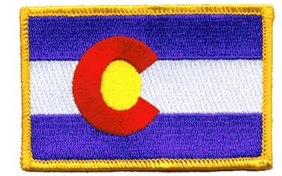 Colorado iron-on embroidered patch