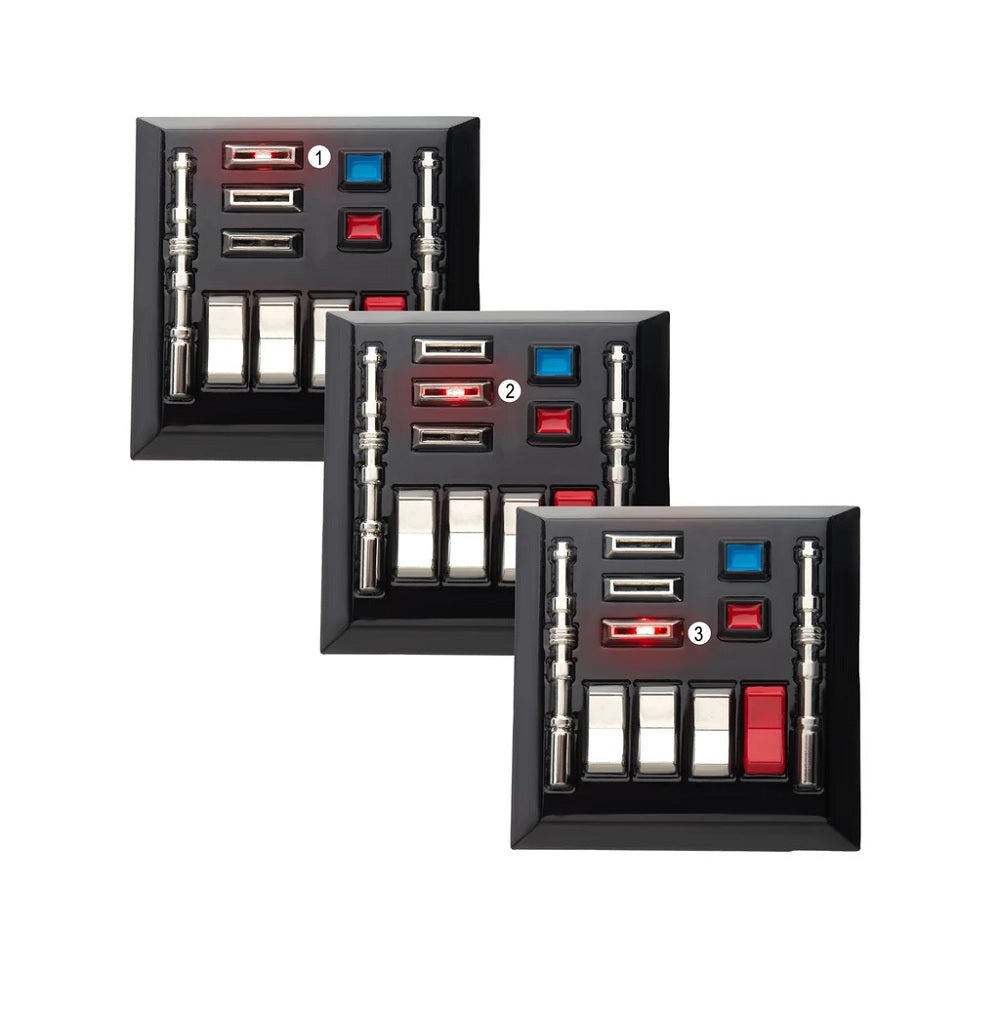 STAR WARS, DARTH VADER CHST PLTE LIGHTUP PIN - Official Licensed Novelty Cute PIN