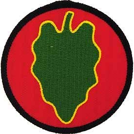 US ARMY, 024th Inf. DIV. - Patriotic Patches, Embroidered Iron On Patch - 3"