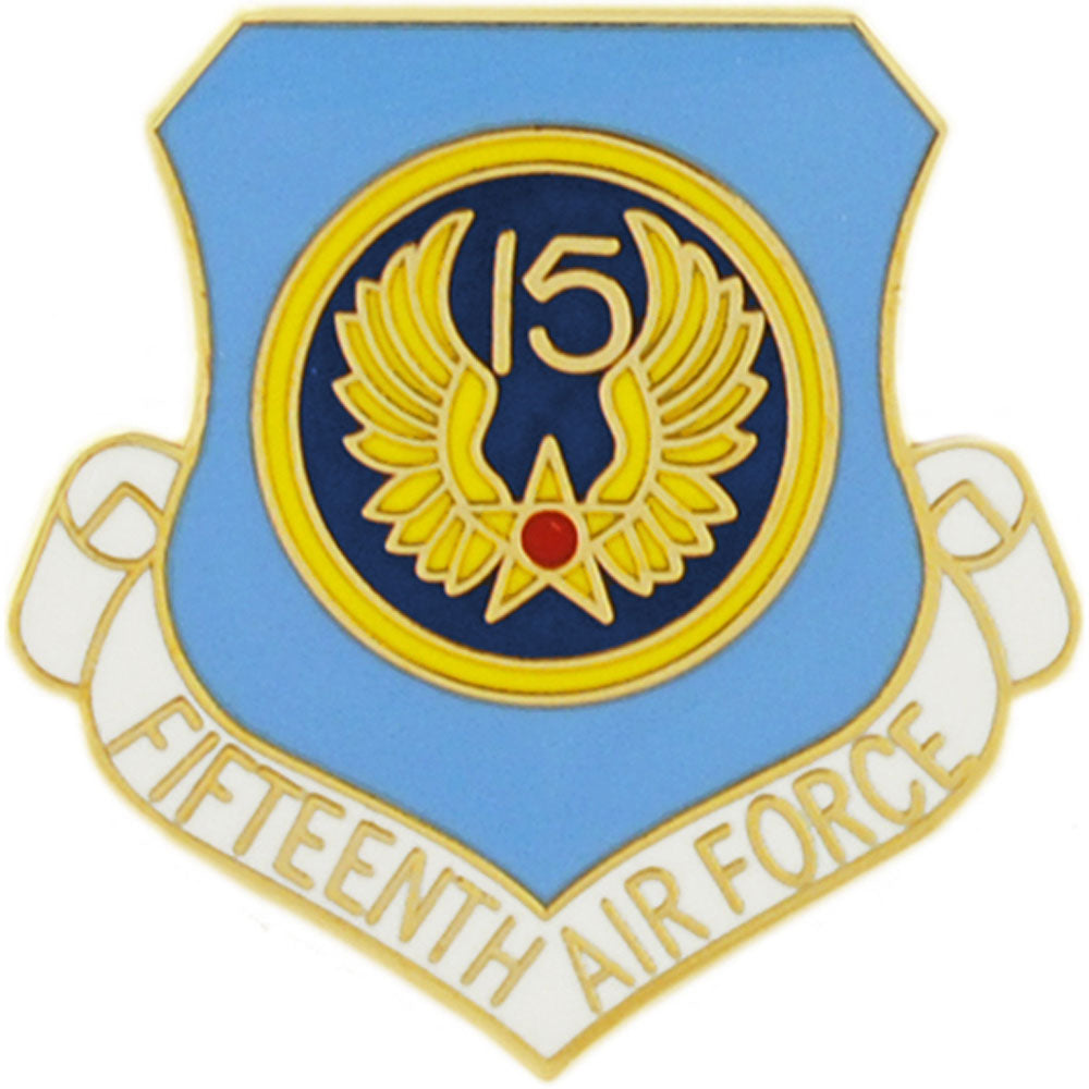 UNITED STATES AIR FORCE FIFTEENTH BATTALION PIN - USA American Patriotic Original Artwork, Expertly Designed PIN - 1"