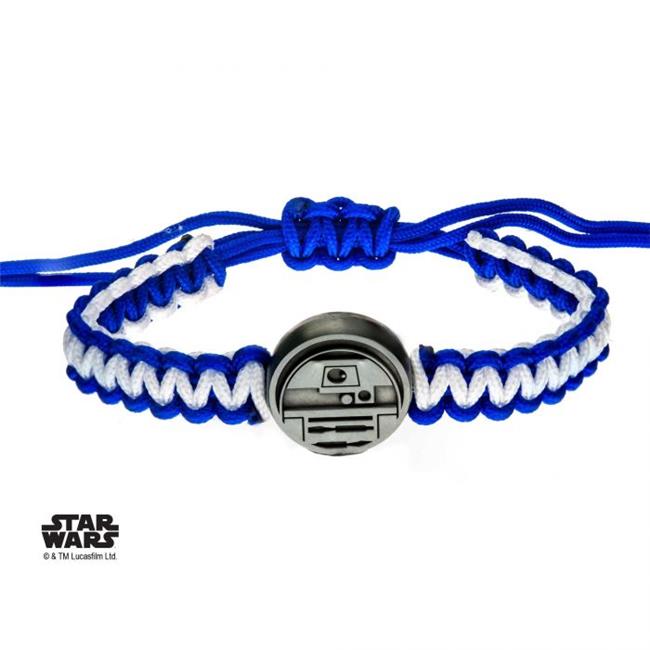 Star Wars - R2D2 Paracorde, Officially Licensed Artwork - Bracelet - 1.8" X 3"