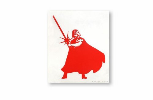STAR WARS Darth Vader with Light Rub-On STICKER Disney Officially Licensed Movie & TV Artwork, 8" x 7" - Long Lasting ST