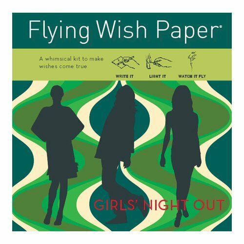 FLYING WISH PAPER® - PAPER GRIL'S NIGHT, Spiritual Tool for Mediation & Affirmation - 5" x 5" - Mini Kits