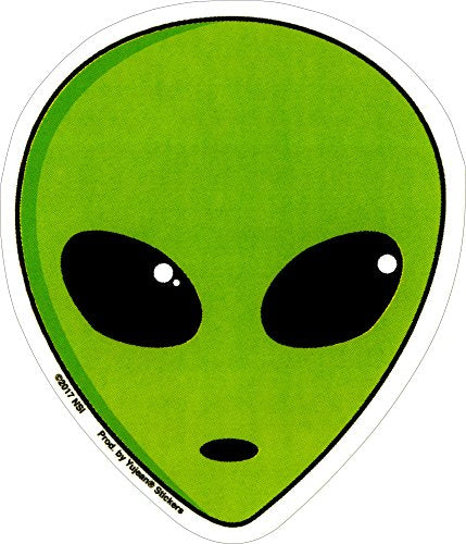 Alien Head Celestial, Officially Licensed Original Artwork, 3.75" x 4.25" - Sticker DECAL