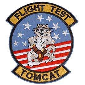 USN, TOMCAT FLIGHT T - Embroidered Patches, Iron On Patch - 3.5"