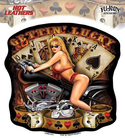 - Gettin Lucky Lady - Sticker / Decal