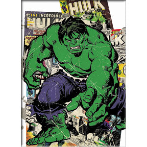 Magnet Marvel Comics Retro Hulk Big Action Figure, 2.5 x 3.5"
