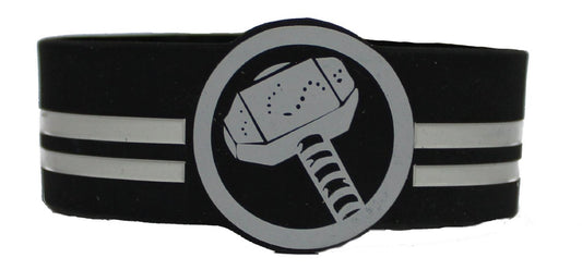 Licenses Products Marvel Comics Retro Thor's Hammer Rubber Wristband Novelty