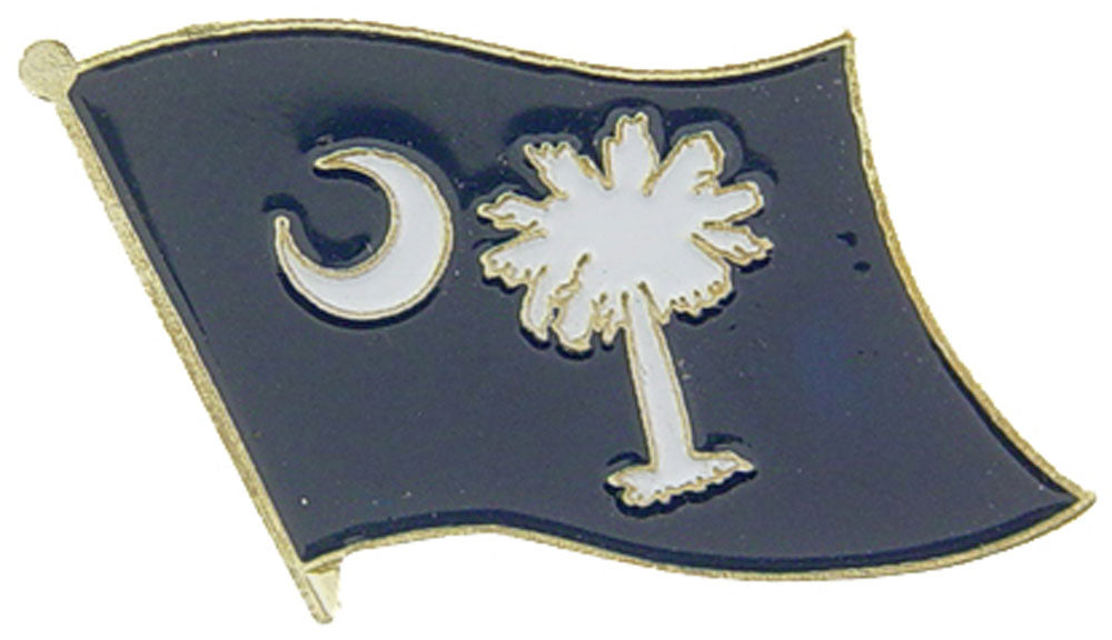 USA STATES, SOUTH CAROLINA Flag - Original Artwork, Expertly Designed PIN - 1"