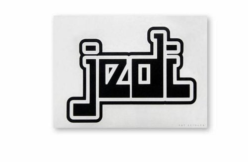 STAR WAR Jedi Rub-On STICKER Disney Officially Licensed Movie & TV Artwork, 4.5" x 6.5" Long Lasting STICKER - BLACK