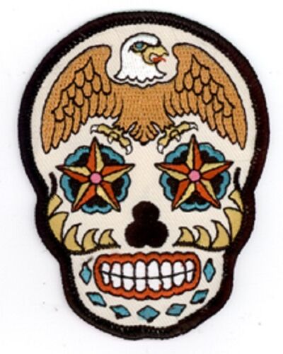 Sunny Buick - Eagle Sugar Skull - Embroidered Patch