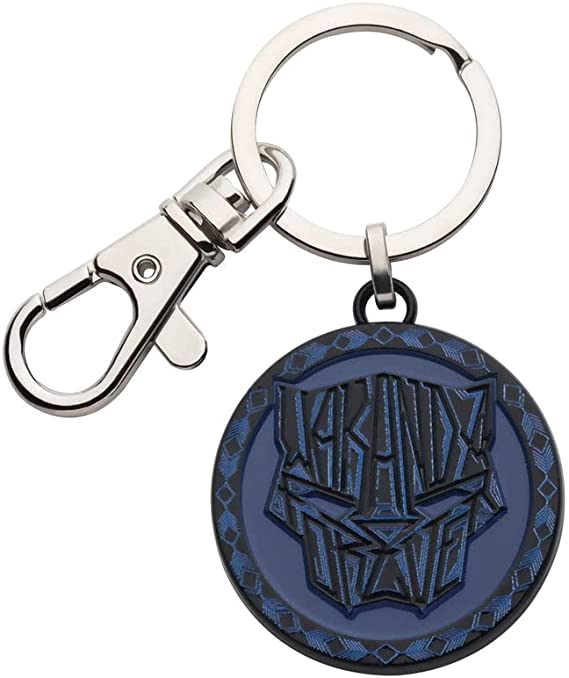 Official Marvel Studios BLACK PANTHER WAKANDA FOREVER TEXT ENAMEL KEYCHAIN - 3.5cm