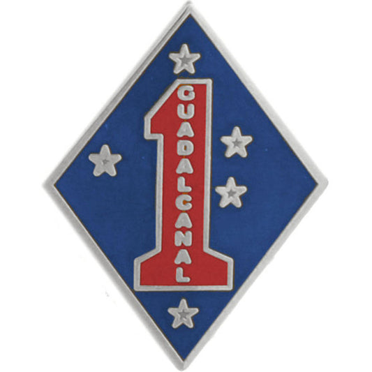 U.S. MARINES, USMC 1st Division Mini - Original Artwork, Expertly Designed PIN - 0.875"