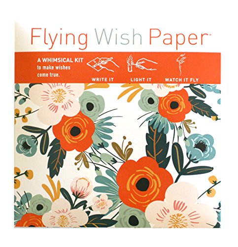 FLYING WISH PAPER® - Write it., Light it, & Watch it Fly - ORANGE BLOSSOMS - 5" x 5" - Mini Kits