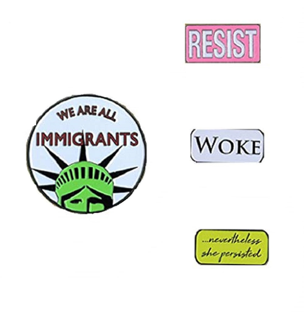 RESIST 4 Peice PIN SET, Licensed Original Artwork by Matt Stewart