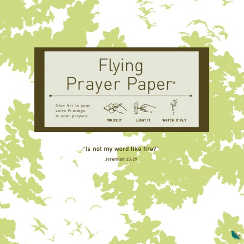 FLYING WISH PAPER® SPRING - Write it., Light it, & Watch it Fly, Large Kit, 7" x 7"
