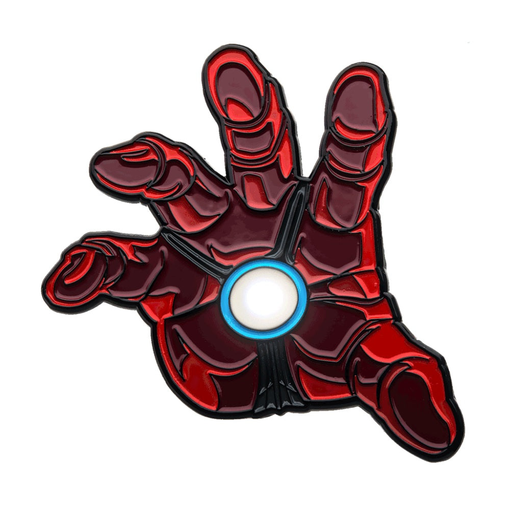 MARVEL, IRON MAN HAND LIGHT UP PIN - Official Licensed Novelty Cute PIN