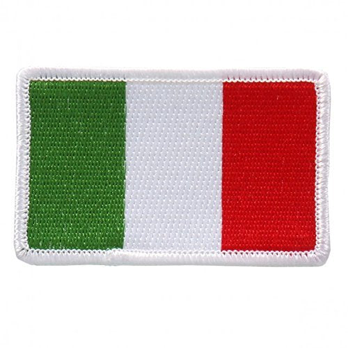 Embroidered ITALIAN Flag PATCH, Iron-On / Sew-On - 3" x 2"