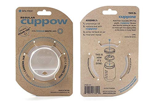 Cuppow, Canning Jar Drinking Lid Regular Mouth
