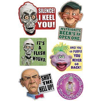 "JEFF DUNHAM'S FAMOUS Puppets Refrigerator- Achmed, Walter ,Officially Licensed, & Exclusively Trademarked Original Artworks Magnet"