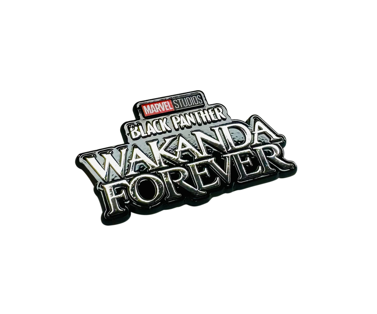 The Official Marvel Pin: Black Panther Movie WAKANDA FOREVER PIN - The Officially Licensed WAKANDA FOREVER Enamel Lapel PIN, 4cm x 2cm