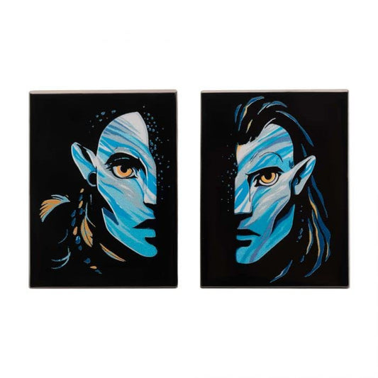 Disney's AVATAR 2 THE WAY OF WATER Neytiri & Jake Enamel Lapel PIN SET - 4 cm