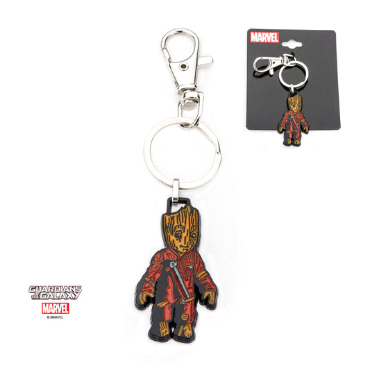 Marvel Base Metal Guardians of the Galaxy Baby Groot With Stainless Steel Key Chain